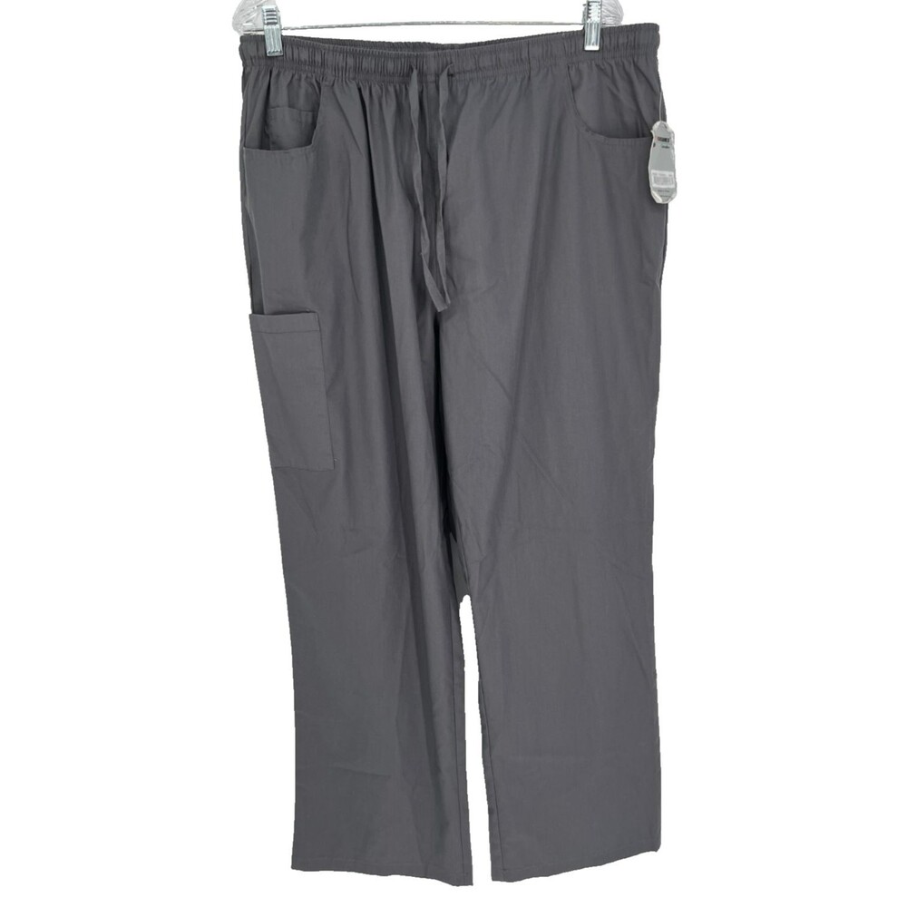 Pandamed Scrub Pants Women's Size 2XL Pewter Grey Solid Workwear Uniform NEW NWT